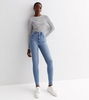 New Look Tall Pale Blue Lift & Shape High Waist Yazmin Skinny Jeans